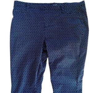 Black and White Polka Dot Skinnies Skinny Pants Size XL